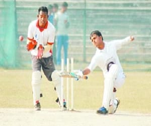 Black defeated the Blue team in cricket